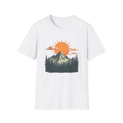 Retro Mountain Sunrise T-Shirt