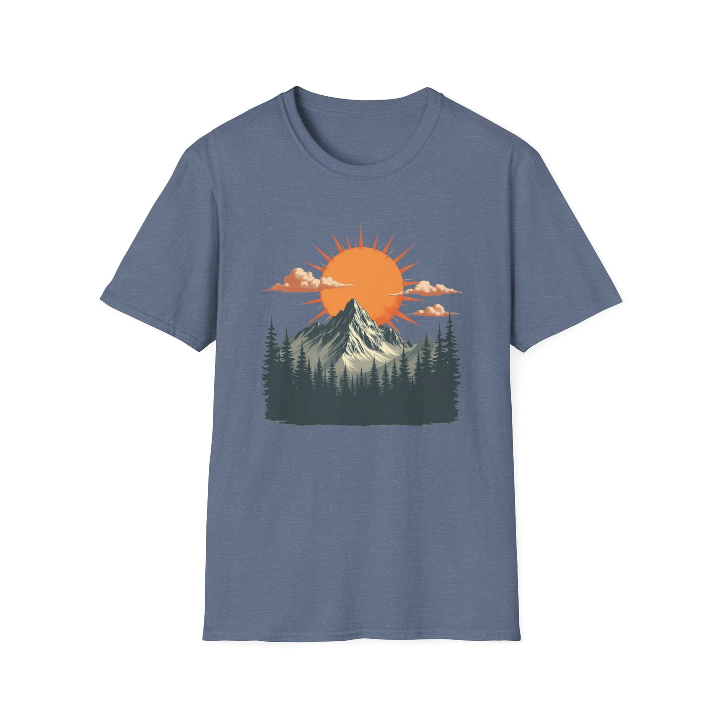 Retro Mountain Sunrise T-Shirt