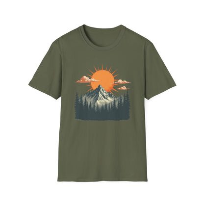 Retro Mountain Sunrise T-Shirt