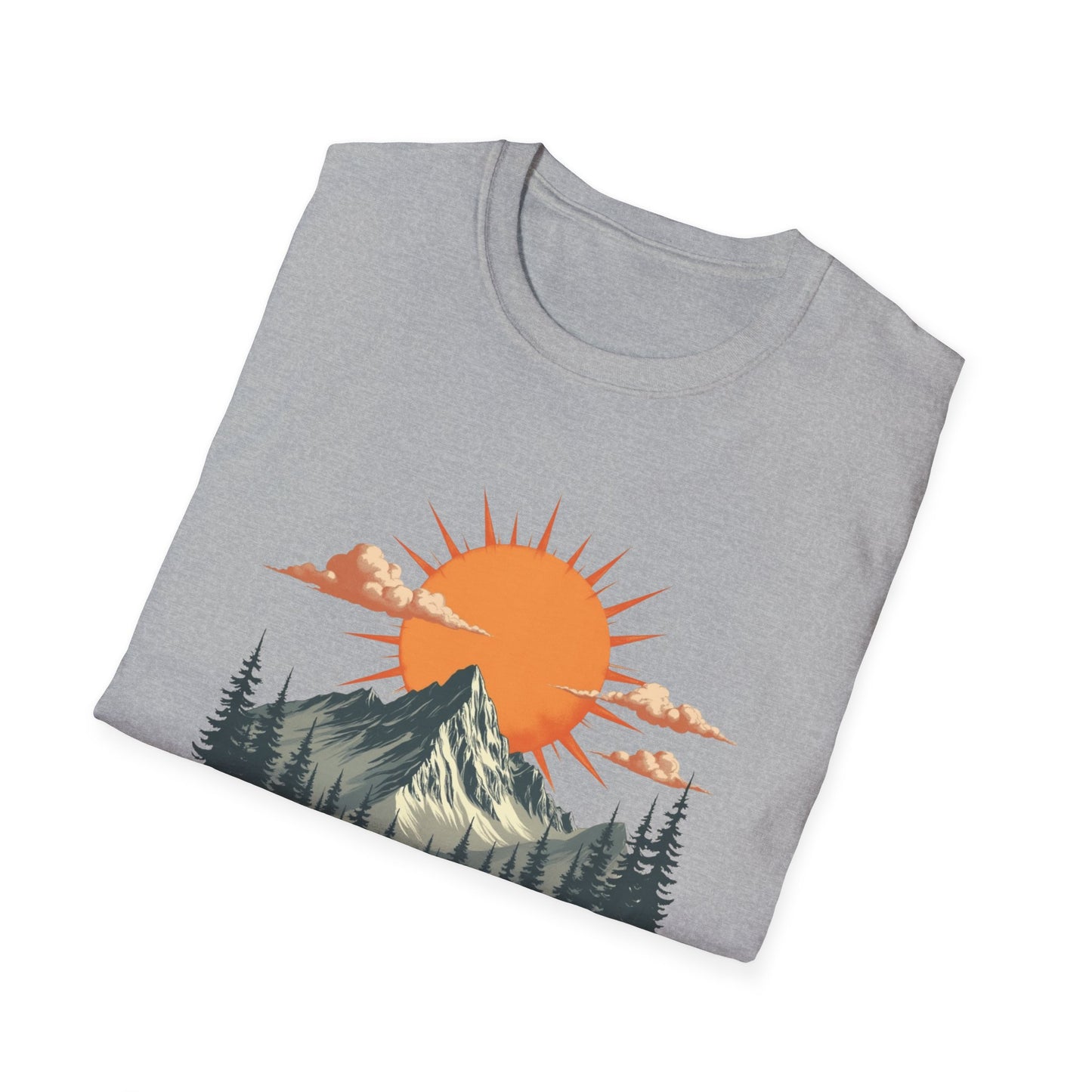 Retro Mountain Sunrise T-Shirt