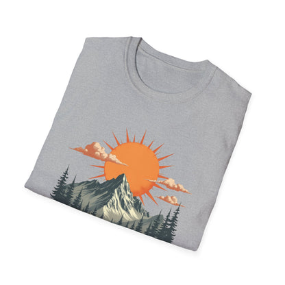Retro Mountain Sunrise T-Shirt