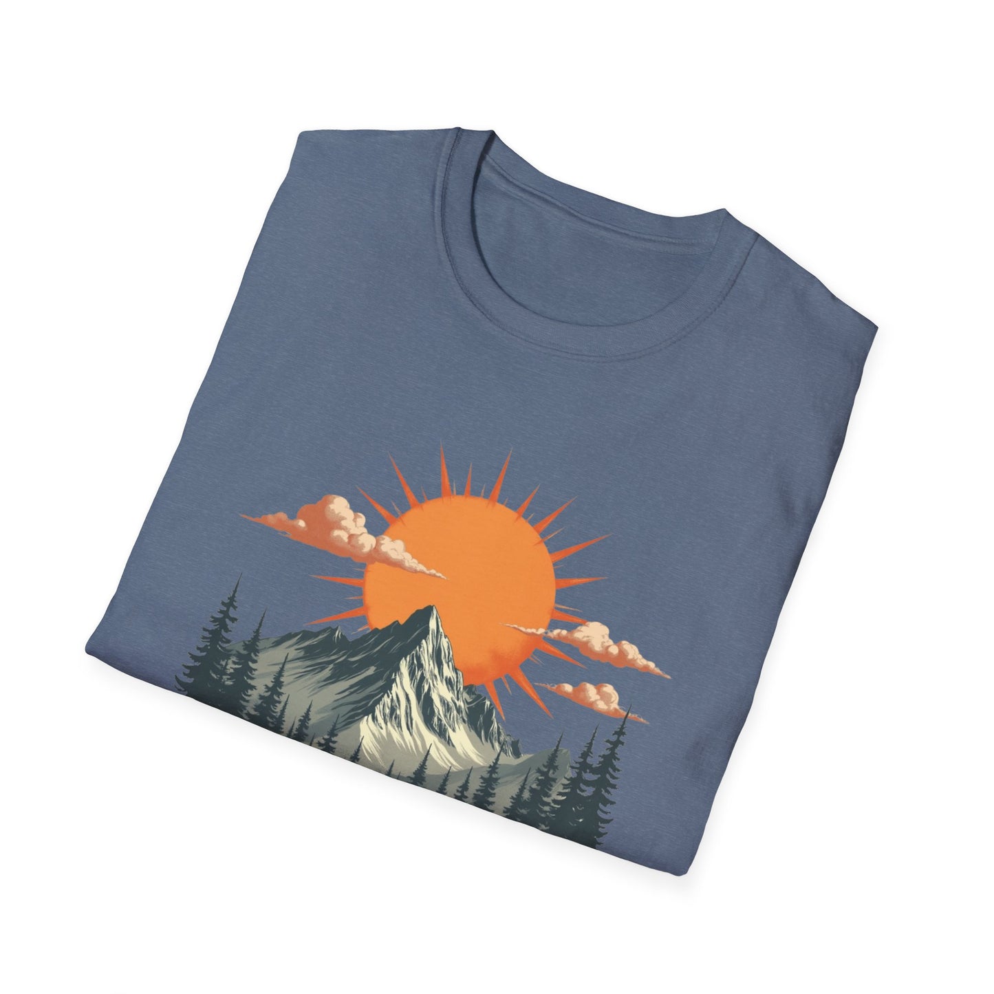 Retro Mountain Sunrise T-Shirt