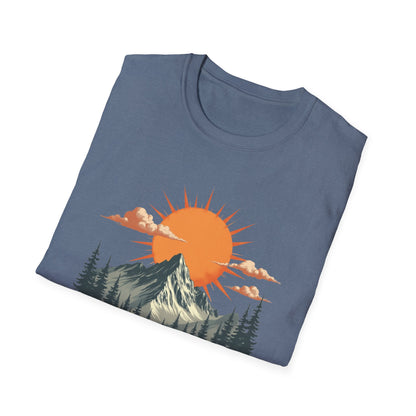 Retro Mountain Sunrise T-Shirt