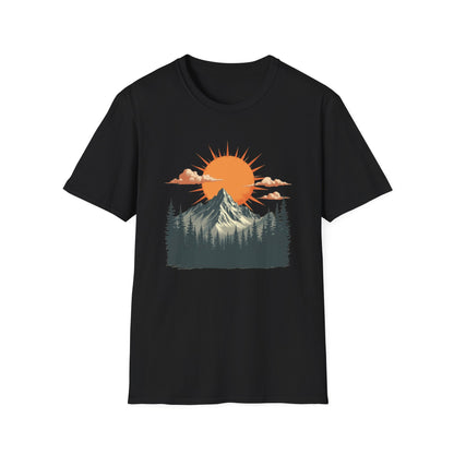Retro Mountain Sunrise T-Shirt