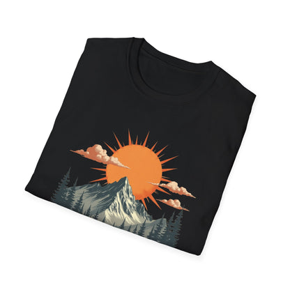 Retro Mountain Sunrise T-Shirt