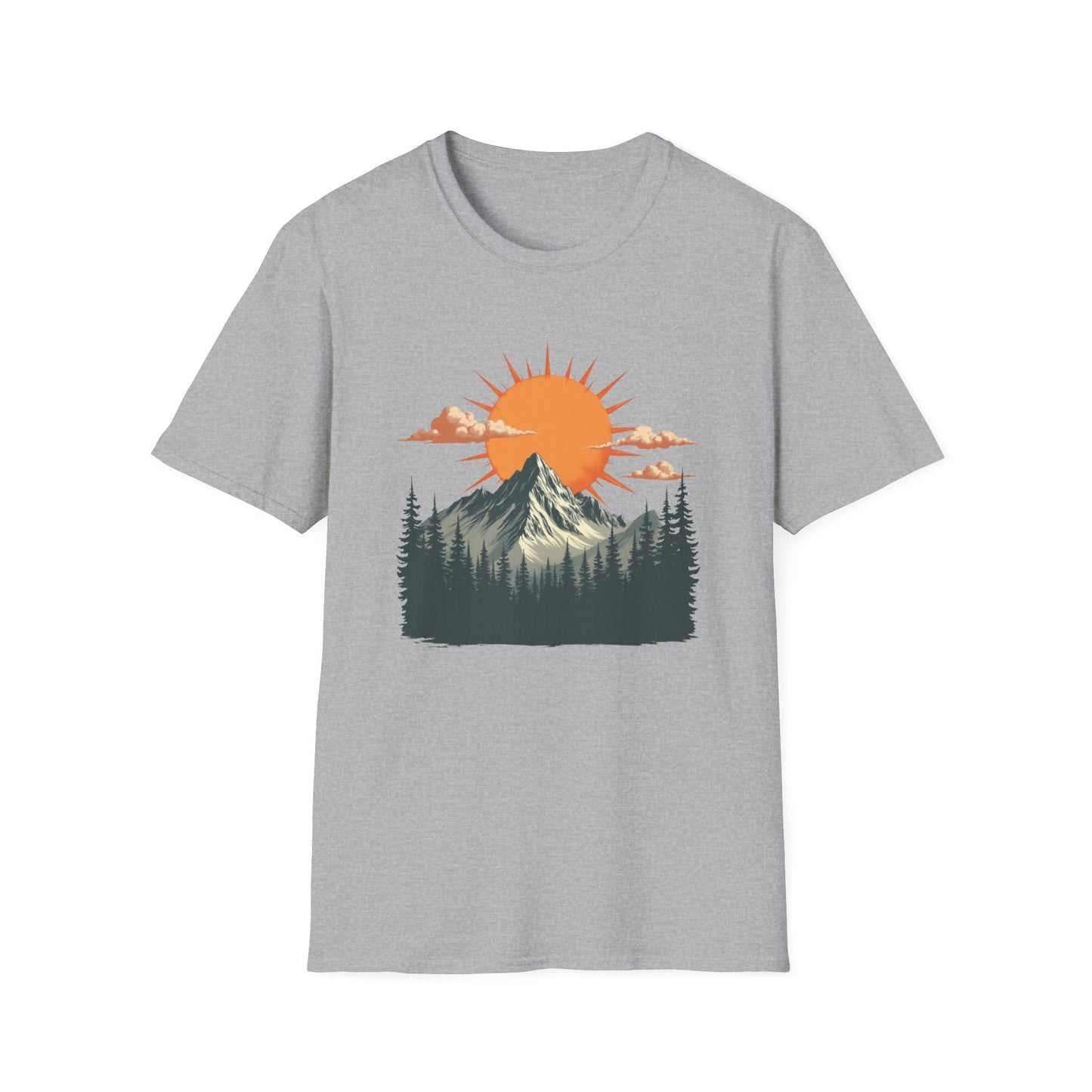Retro Mountain Sunrise T-Shirt