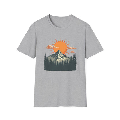 Retro Mountain Sunrise T-Shirt