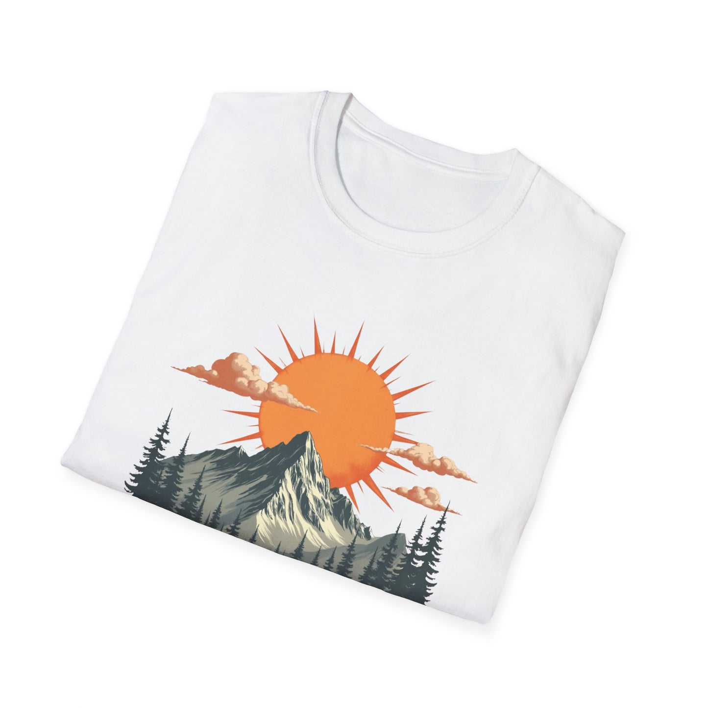 Retro Mountain Sunrise T-Shirt