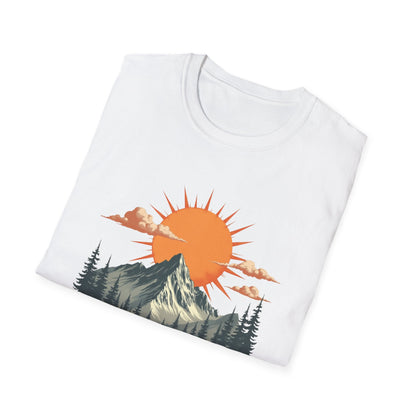 Retro Mountain Sunrise T-Shirt