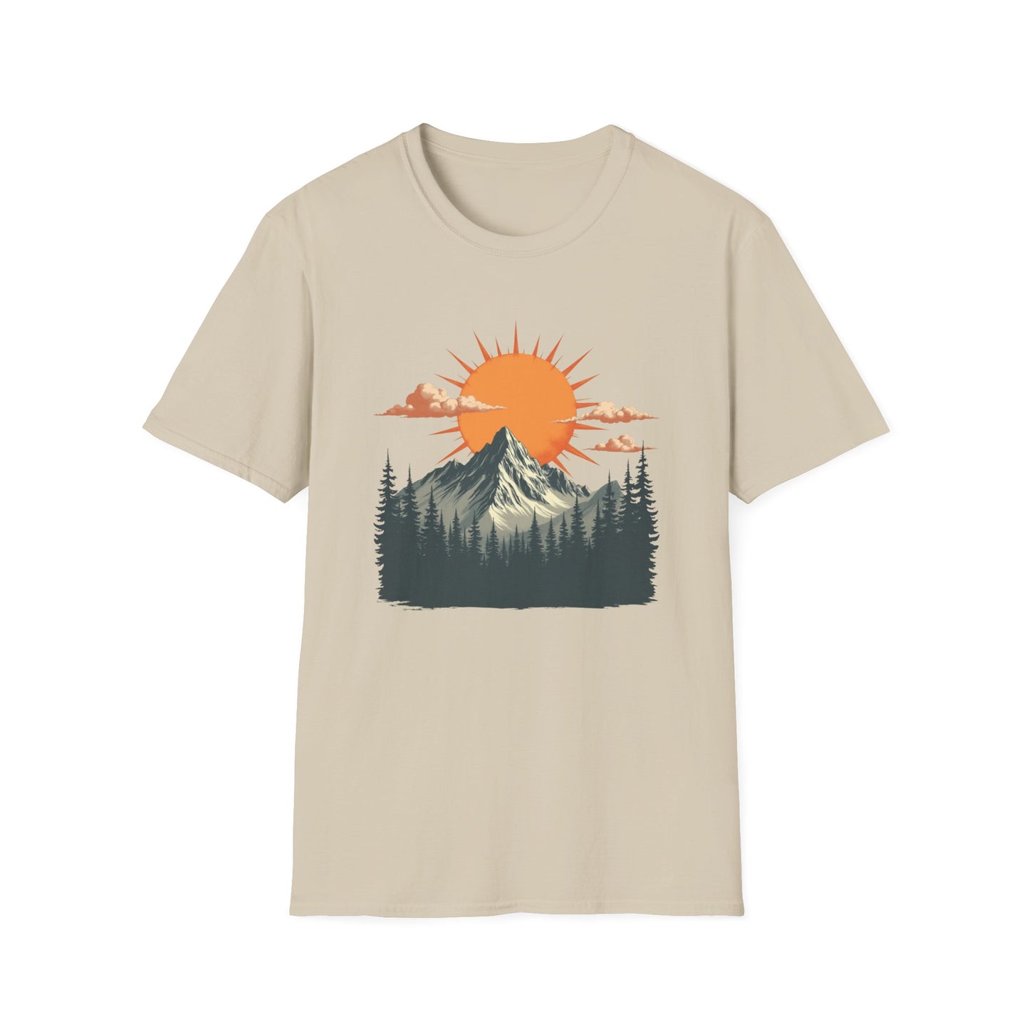 Retro Mountain Sunrise T-Shirt