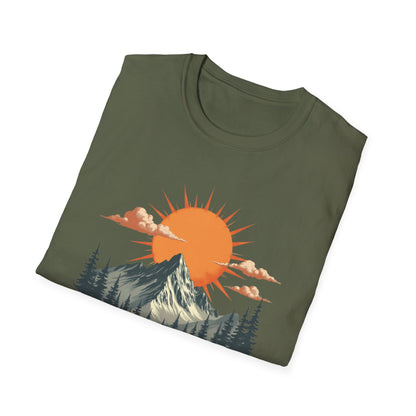 Retro Mountain Sunrise T-Shirt